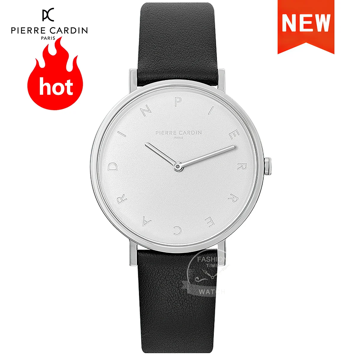 

Pierre Cardin Watch clearance sale Top Luxury Fashion Simple Large Dial Waterproof Quartz Watch Men Watch relogio masculino