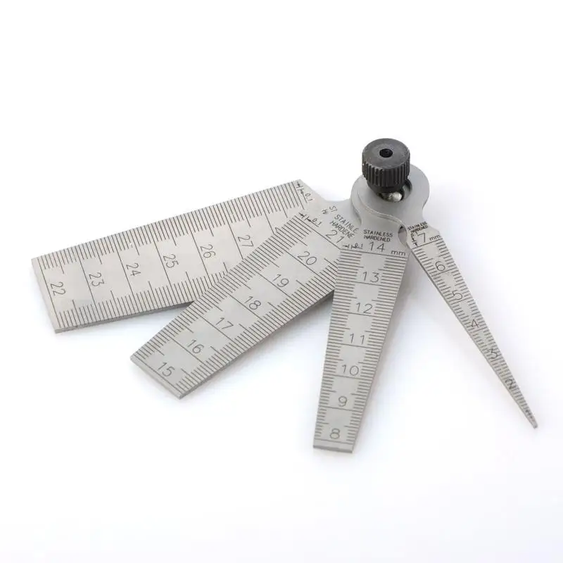 Welding Taper Feeler Gauge Rulers Hole Inspection Tool Stainless Steel 1~7mm 8~14mm 15~21mm 22~29mm Portable Gauge Meter
Welding Taper Feeler Gauge Rulers Hole Inspection Tool Stainless Steel 1~7mm 8~14mm 15~21mm 22~29mm Portable Gauge Meter