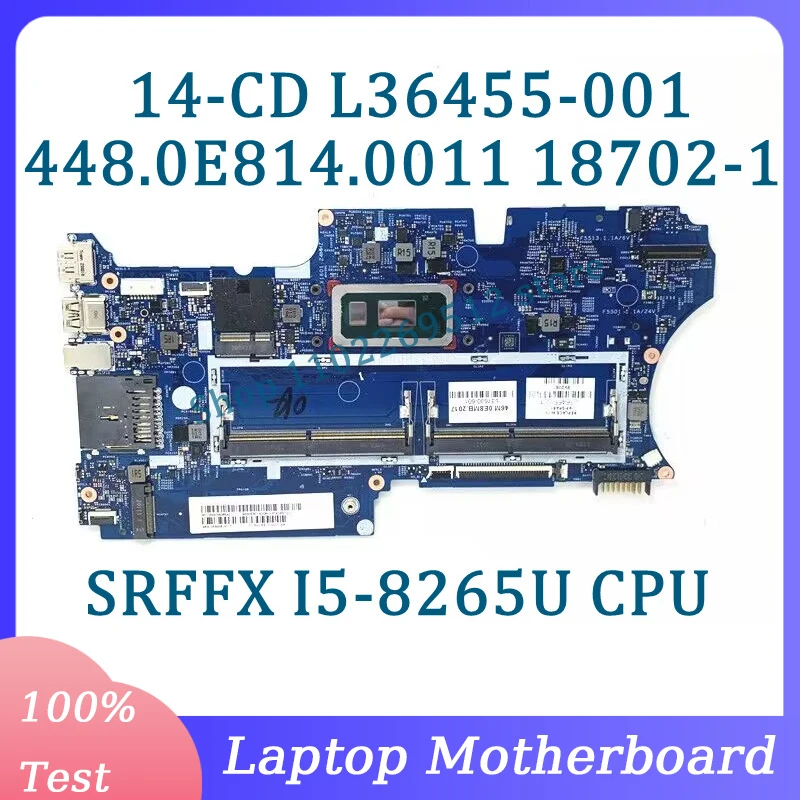 L36455-001 L36455-601 L37630-001 18702-1 For HP 14-CD Laptop Motherboard 448.0E814.0011 With SRFFX I5-8265U CPU 100% Tested Good
L36455-001 L36455-601 L37630-001 18702-1 For HP 14-CD Laptop Motherboard 448.0E814.0011 With SRFFX I5-8265U CPU 100% Tested Good