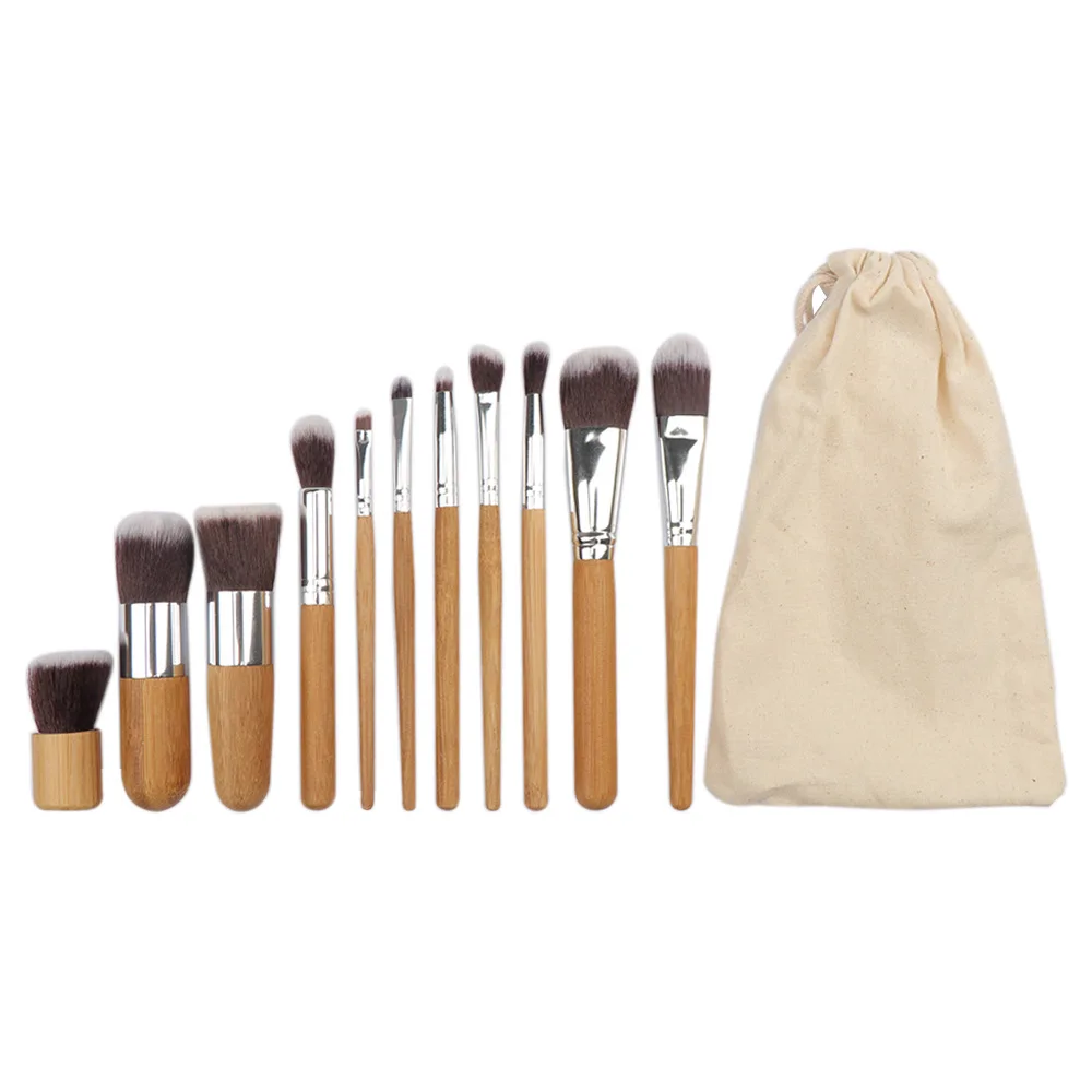 11 Bamboo Handle Makeup Brushes Linen Bag Makeup Brush Set Eyeshadow Brush Beauty Tools
11 Bamboo Handle Makeup Brushes Linen Bag Makeup Brush Set Eyeshadow Brush Beauty Tools