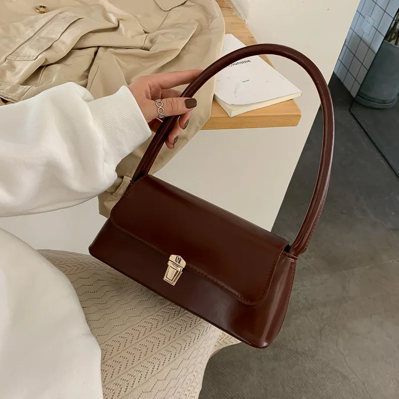Handle Bag for Women Retro Handbag PU Leather Shoulder Bag Underarm Vintage Top Handle Bag Female Small Underarm Bags Day Clutch
Handle Bag for Women Retro Handbag PU Leather Shoulder Bag Underarm Vintage Top Handle Bag Female Small Underarm Bags Day Clutch