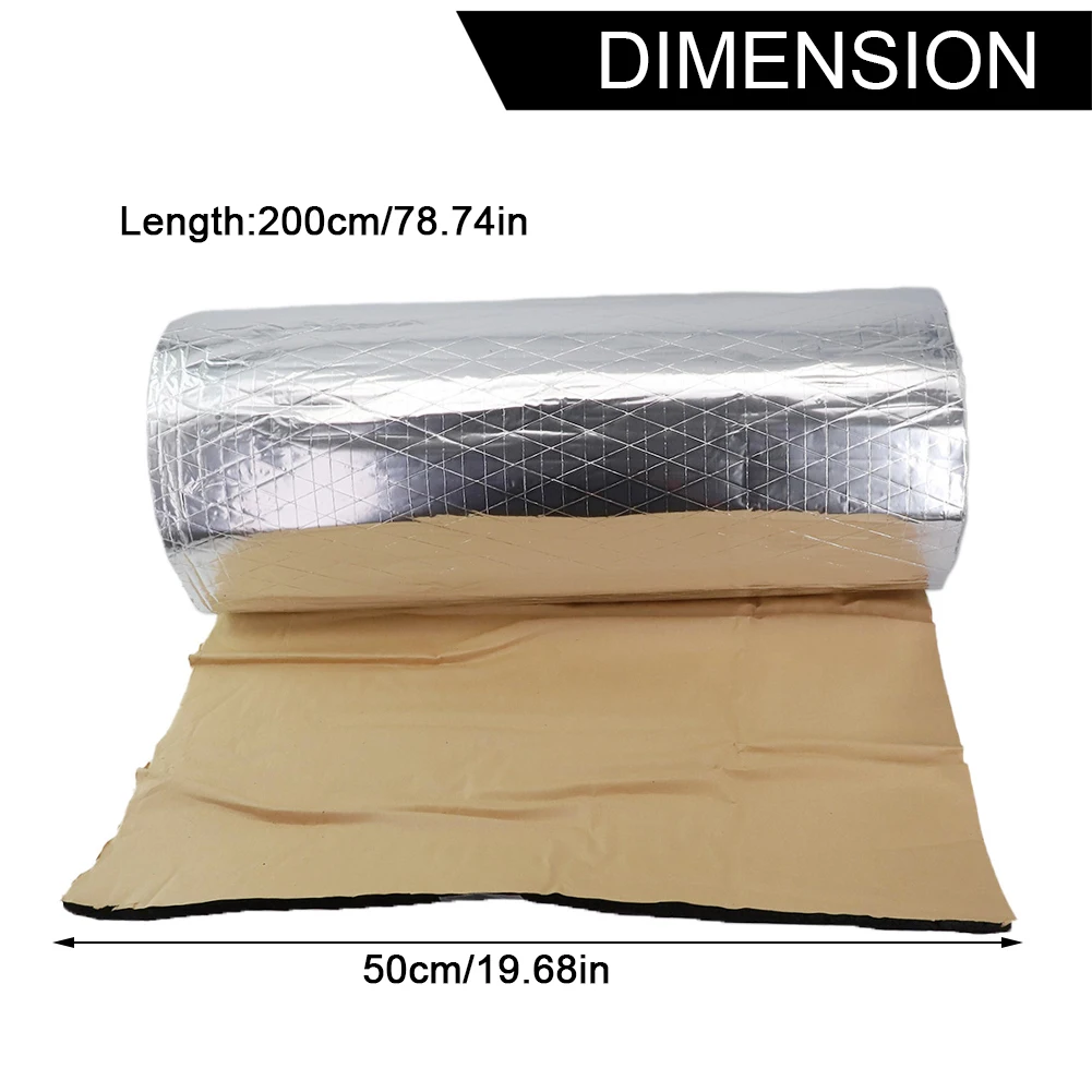 50*200cm10mm Car Heat Insulation And Sound Insulation Cotton Hood Muffler Studio Sound Insulation Aluminum Foil Sticker
50*200cm10mm Car Heat Insulation And Sound Insulation Cotton Hood Muffler Studio Sound Insulation Aluminum Foil Sticker