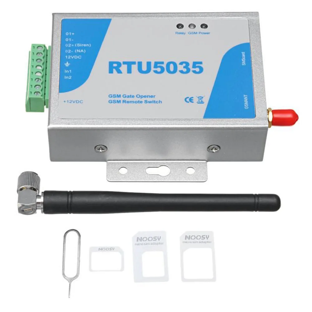 

RTU5035 GSM APP Remote Control Wireless Gate Opener Relay Switch Antenna Garage Door Opener Systems Building Hardware