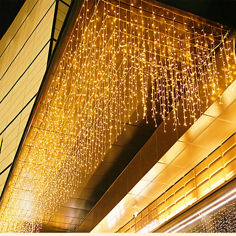 5M Christmas Garland LED Curtain Icicle String Lights Fairy Light Droop 0.4-0.6m Garden Street Outdoor Decorative Holiday Light
5M Christmas Garland LED Curtain Icicle String Lights Fairy Light Droop 0.4-0.6m Garden Street Outdoor Decorative Holiday Light