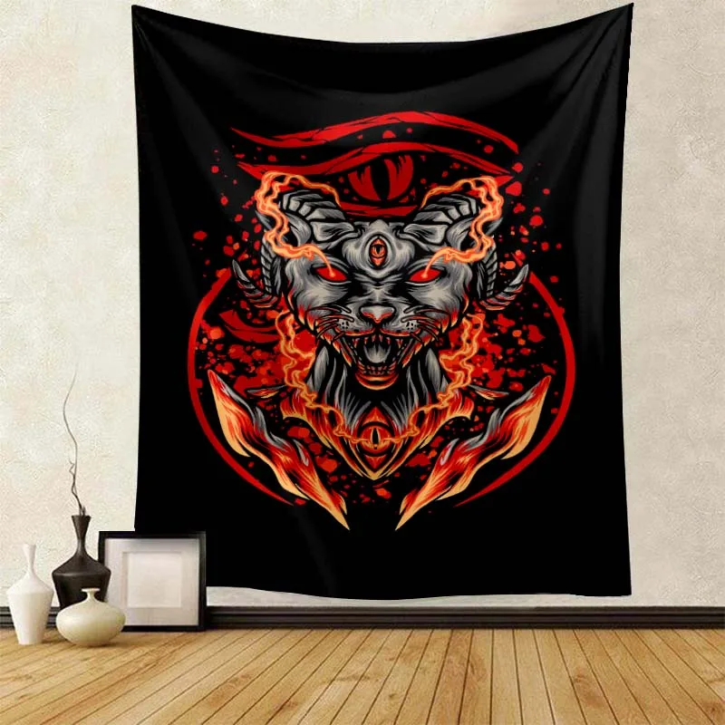 Satan Cat Tapestry Fashion Wall Hanging Tapestry Decor Funny Gift for Boyfriend Bedspread Bedroom Game Room Man Cave Home Decor
Satan Cat Tapestry Fashion Wall Hanging Tapestry Decor Funny Gift for Boyfriend Bedspread Bedroom Game Room Man Cave Home Decor