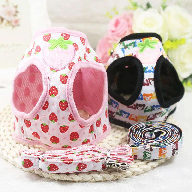 Strawberry Bear Pet Supplies Dog Harness Accessories Lead Leash Dog Vest Cat Collar Safe Control Breathable Fashion
Strawberry Bear Pet Supplies Dog Harness Accessories Lead Leash Dog Vest Cat Collar Safe Control Breathable Fashion