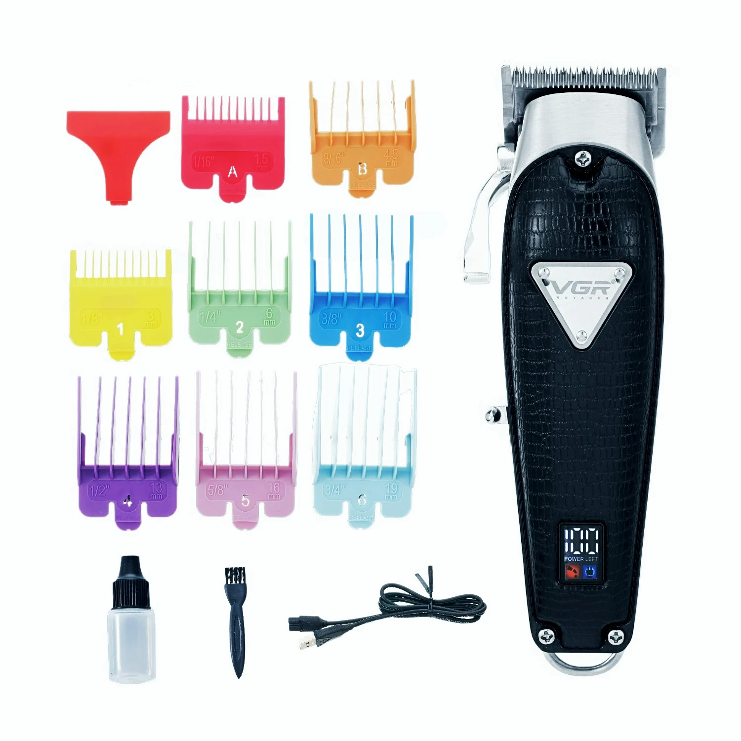 VGR Haircut Machine Hair Cutting Machine Electric Hair Clipper Professional Hair Trimmer Barber Retro Leather for Men V-676
VGR Haircut Machine Hair Cutting Machine Electric Hair Clipper Professional Hair Trimmer Barber Retro Leather for Men V-676