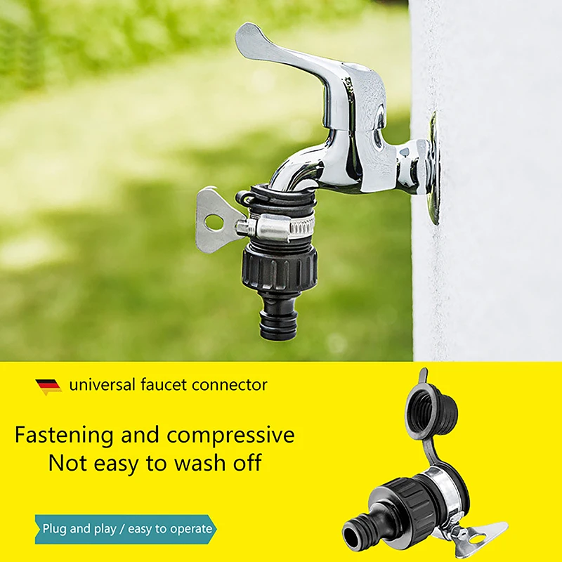 Durable Universal Hose Connector Water Faucet Adapter Plastic Fitting Quick Connector Fitting Tap for Car Wash Garden Irrigation
Durable Universal Hose Connector Water Faucet Adapter Plastic Fitting Quick Connector Fitting Tap for Car Wash Garden Irrigation