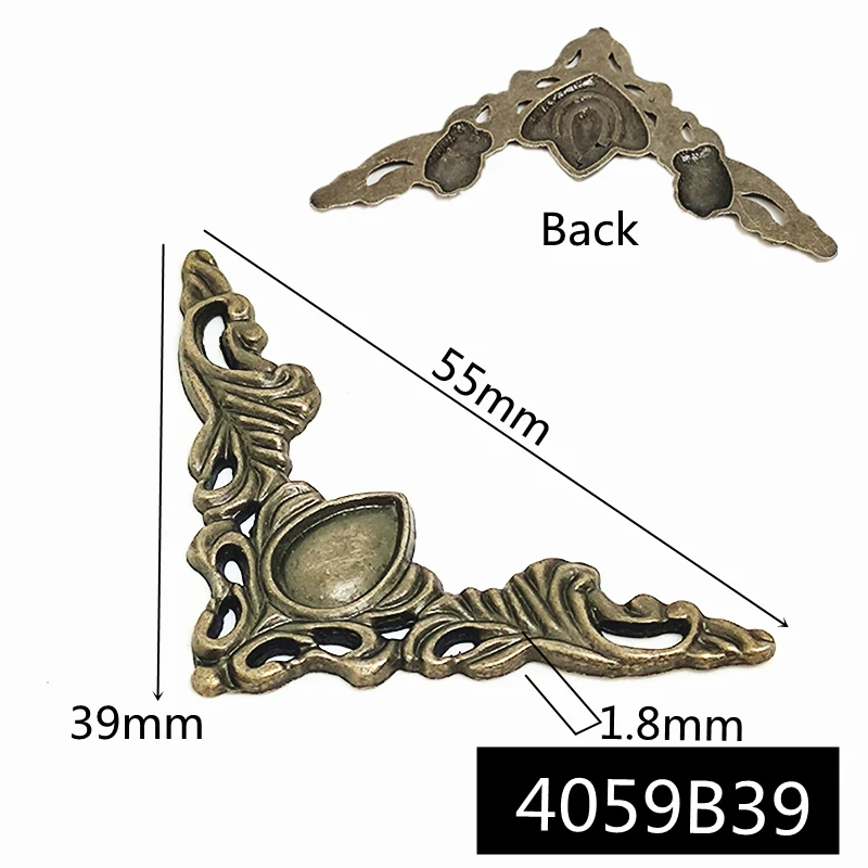 4 шт., 39 мм/49 мм, античная твердая металлическая пластина, шкатулка для драгоценностей, сундук, подарок, деревянный чехол для вина, угловой декоративный протектор для фотоальбома
4 шт., 39 мм/49 мм, античная твердая металлическая пластина, шкатулка для драгоценностей, сундук, подарок, деревянный чехол для вина, угловой декоративный протектор для фотоальбома