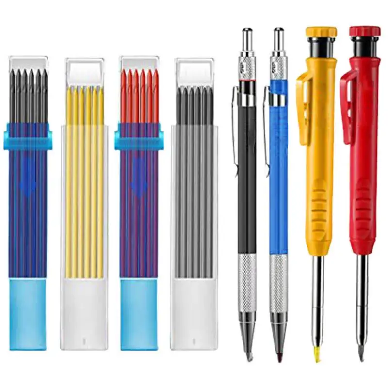 Carpenter Pencils Solid Construction Woodworking Tool Set With Sharpener Sturdy 45mm Long Fine Point Carbide Scriber Tool
Carpenter Pencils Solid Construction Woodworking Tool Set With Sharpener Sturdy 45mm Long Fine Point Carbide Scriber Tool