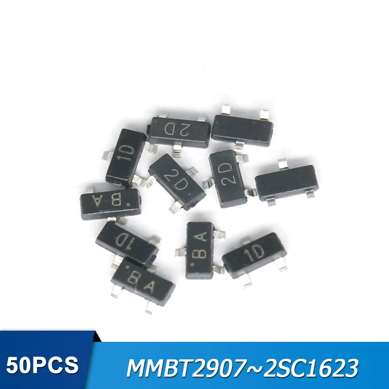 50Pcs/lot SOT89 Voltage Regulator Transistor MMBT2907 MMBT3906 MMBT4403 MMBT5401 Original SMD Transistors DIY Transistor Kit
50Pcs/lot SOT89 Voltage Regulator Transistor MMBT2907 MMBT3906 MMBT4403 MMBT5401 Original SMD Transistors DIY Transistor Kit