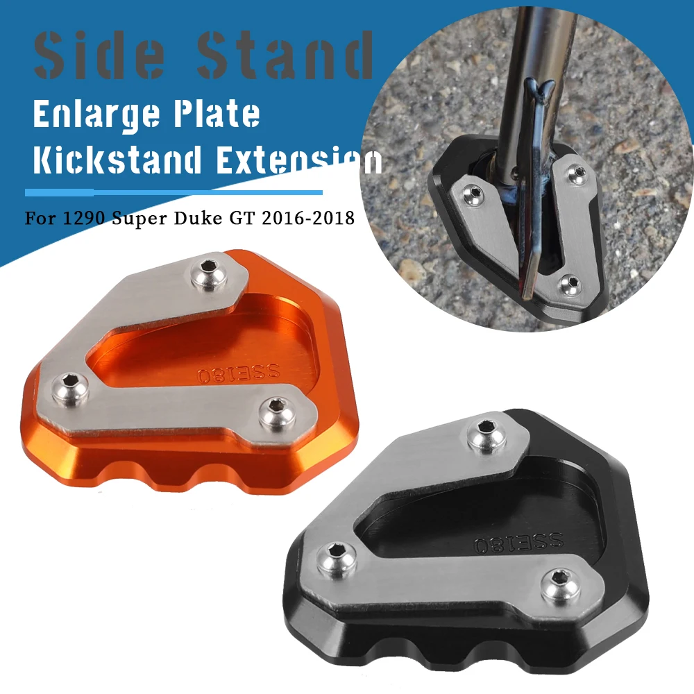 For 1290 Super Duke GT 2016 2017 2018 Side Stand Enlarge Plate Kickstand Extension CNC Aluminium Motorcycle Accessories Parts
For 1290 Super Duke GT 2016 2017 2018 Side Stand Enlarge Plate Kickstand Extension CNC Aluminium Motorcycle Accessories Parts