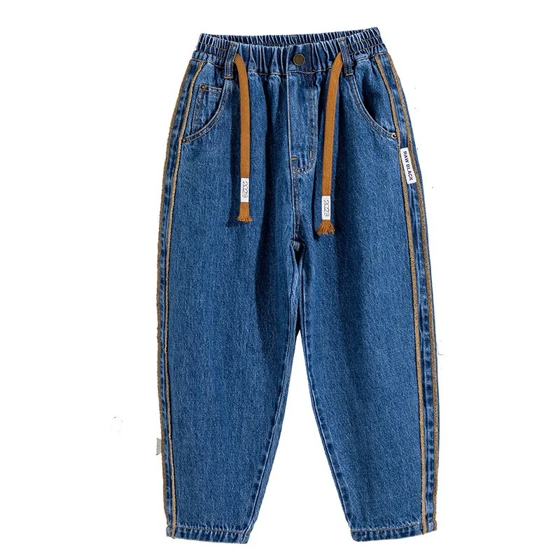 Джинсы для мальчиков 4-14 лет, модные брюки из денима в стиле пэчворк, с эластичным поясом, Повседневная Уличная одежда для подростков, на весну
Джинсы для мальчиков 4-14 лет, модные брюки из денима в стиле пэчворк, с эластичным поясом, Повседневная Уличная одежда для подростков, на весну