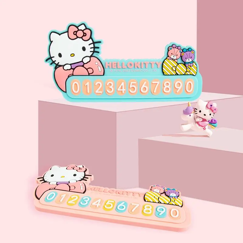 Kawaii Sanrio Car Phone Moving Sign Hello Kittys Accessories Cute Anime Temporary Parking Number Plate Retainer Toys Girls Gift
Kawaii Sanrio Car Phone Moving Sign Hello Kittys Accessories Cute Anime Temporary Parking Number Plate Retainer Toys Girls Gift
