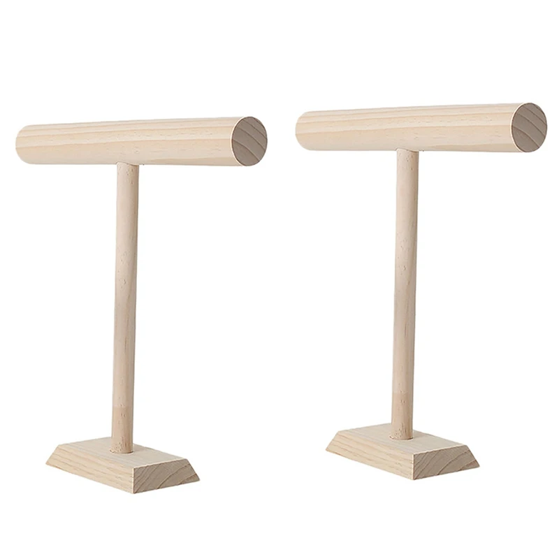 2X Portable Wooden Bracelet Bangle Necklace Display Stand Holder Watch Jewelry Organizer T-Bar Rack High
2X Portable Wooden Bracelet Bangle Necklace Display Stand Holder Watch Jewelry Organizer T-Bar Rack High
