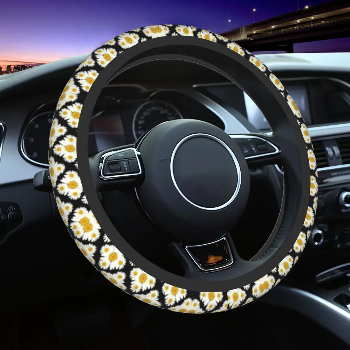Daisy Diamond Pattern Steering Wheel Cover for Girl Soft Flowers Steering Wheel Protector Universal 14.5-15 Inch Car Accessories
Daisy Diamond Pattern Steering Wheel Cover for Girl Soft Flowers Steering Wheel Protector Universal 14.5-15 Inch Car Accessories