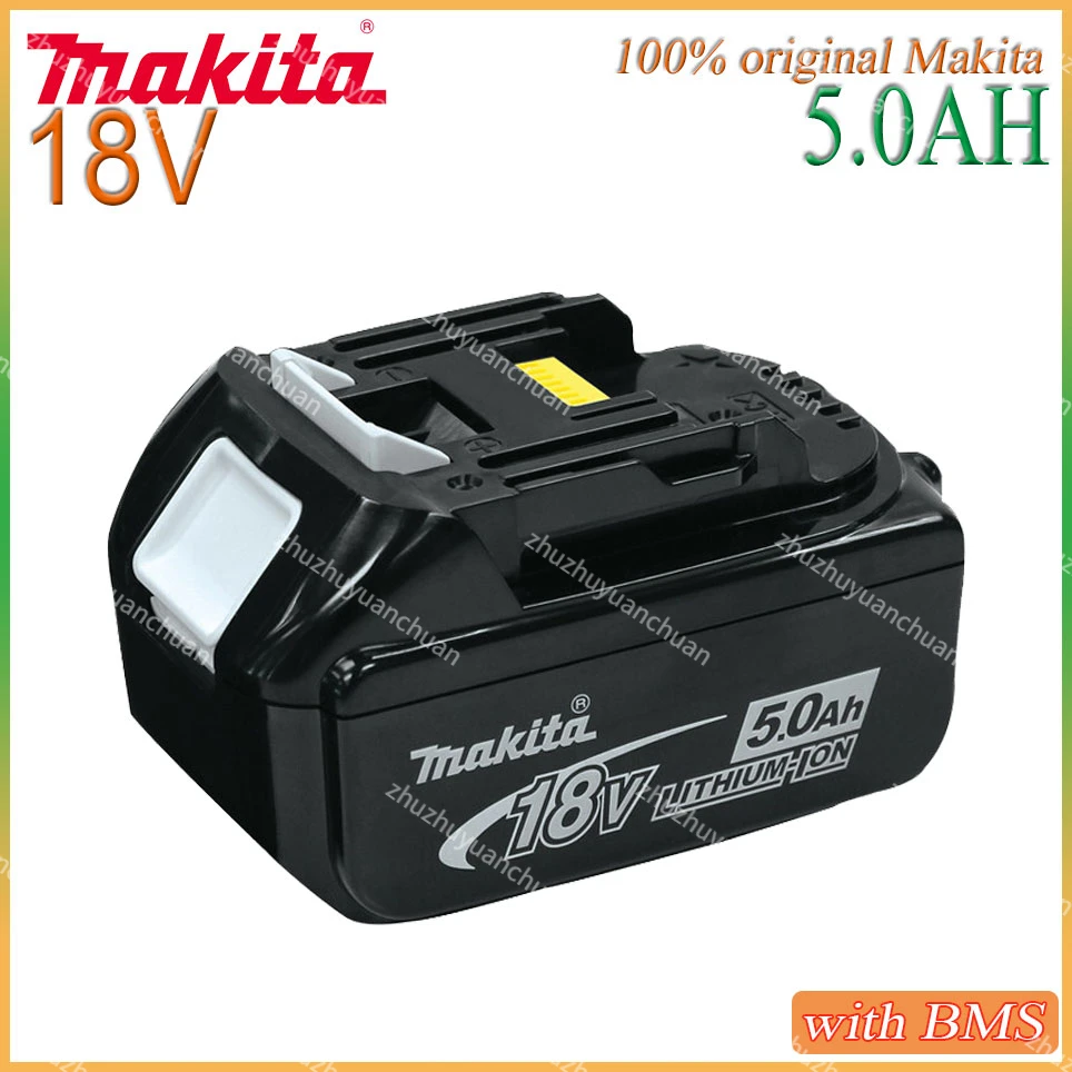 Makita 100% original 18V Makita 5000mAh lithium-ion rechargeable power tool 18V replacement battery BL1860 BL1830 BL1850 BL1860B
Makita 100% original 18V Makita 5000mAh lithium-ion rechargeable power tool 18V replacement battery BL1860 BL1830 BL1850 BL1860B