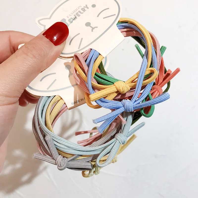6Pcs Korean Simple Bow Basic Hair Ring Color Knotted Head Rope Women High Elastic Hairs Rubber Band Cute Girl Elegant Hairs Ties
6Pcs Korean Simple Bow Basic Hair Ring Color Knotted Head Rope Women High Elastic Hairs Rubber Band Cute Girl Elegant Hairs Ties