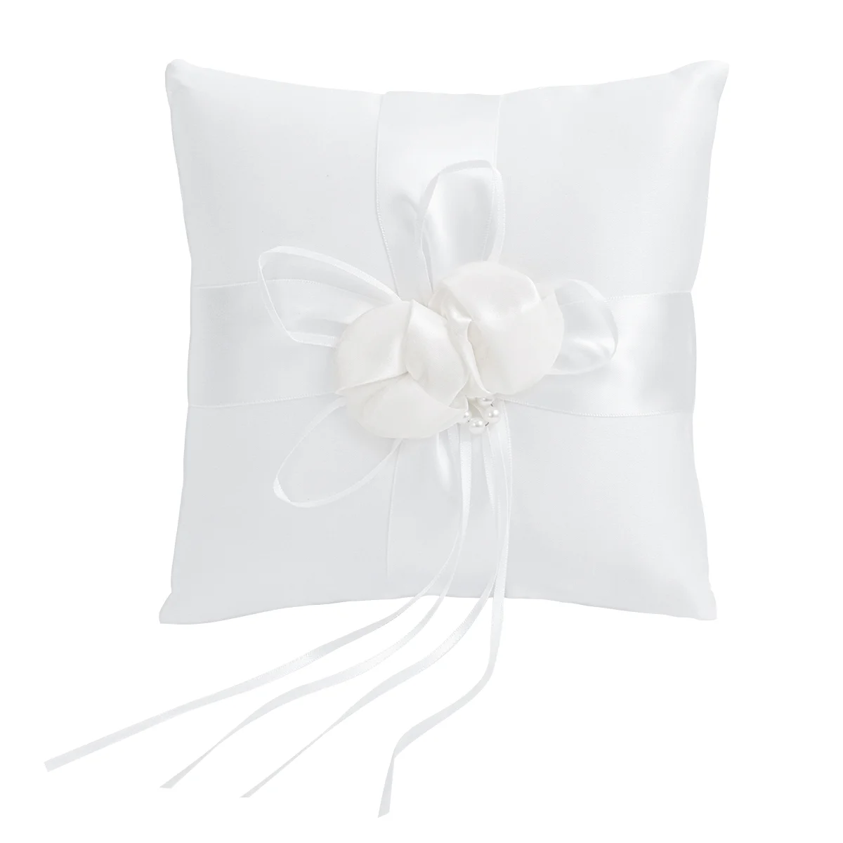 

Ring Pillow Wedding Bearer Pillows Pocket Cushion White Rings Ceremony Bridal Flower Pearl Lace Set Girl Basket Barrier Ceramony