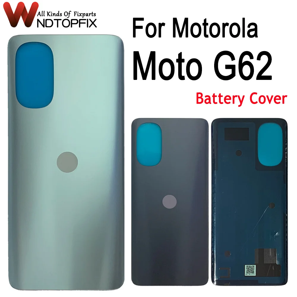 

Новинка 6,5, задняя крышка батарейного отсека для Motorola Moto G62, задняя панель, ремонт корпуса, запасные части для Moto G62, Крышка батарейного отсека