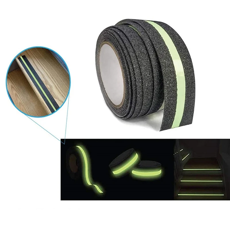 Safety Luminous Anti-Slip Tape Floor Non Skid Tape Adhesive Stickers High Grip for highlighting stair nosings, step
Safety Luminous Anti-Slip Tape Floor Non Skid Tape Adhesive Stickers High Grip for highlighting stair nosings, step