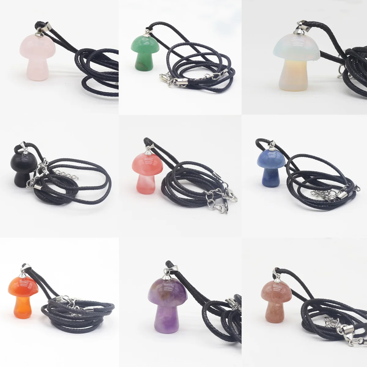 Natural Agate Rose Quartz Stone Mini Mushroom Pendant Necklace Multicolor Charm for Jewelry Women Necklace Elegant Gifts 16×24mm
Natural Agate Rose Quartz Stone Mini Mushroom Pendant Necklace Multicolor Charm for Jewelry Women Necklace Elegant Gifts 16×24mm