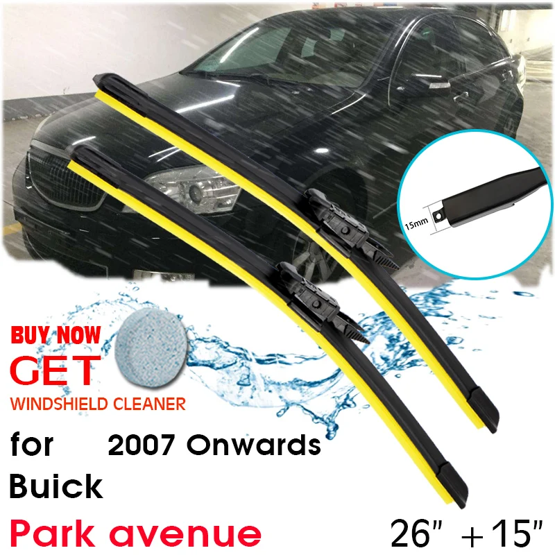 Car Wiper Blade Window Windshield Rubber Silicon Refill Wiper For Buick Park avenue 2007 Onwards LHD/RHD 26"+15" Car Accessories
Car Wiper Blade Window Windshield Rubber Silicon Refill Wiper For Buick Park avenue 2007 Onwards LHD/RHD 26"+15" Car Accessories