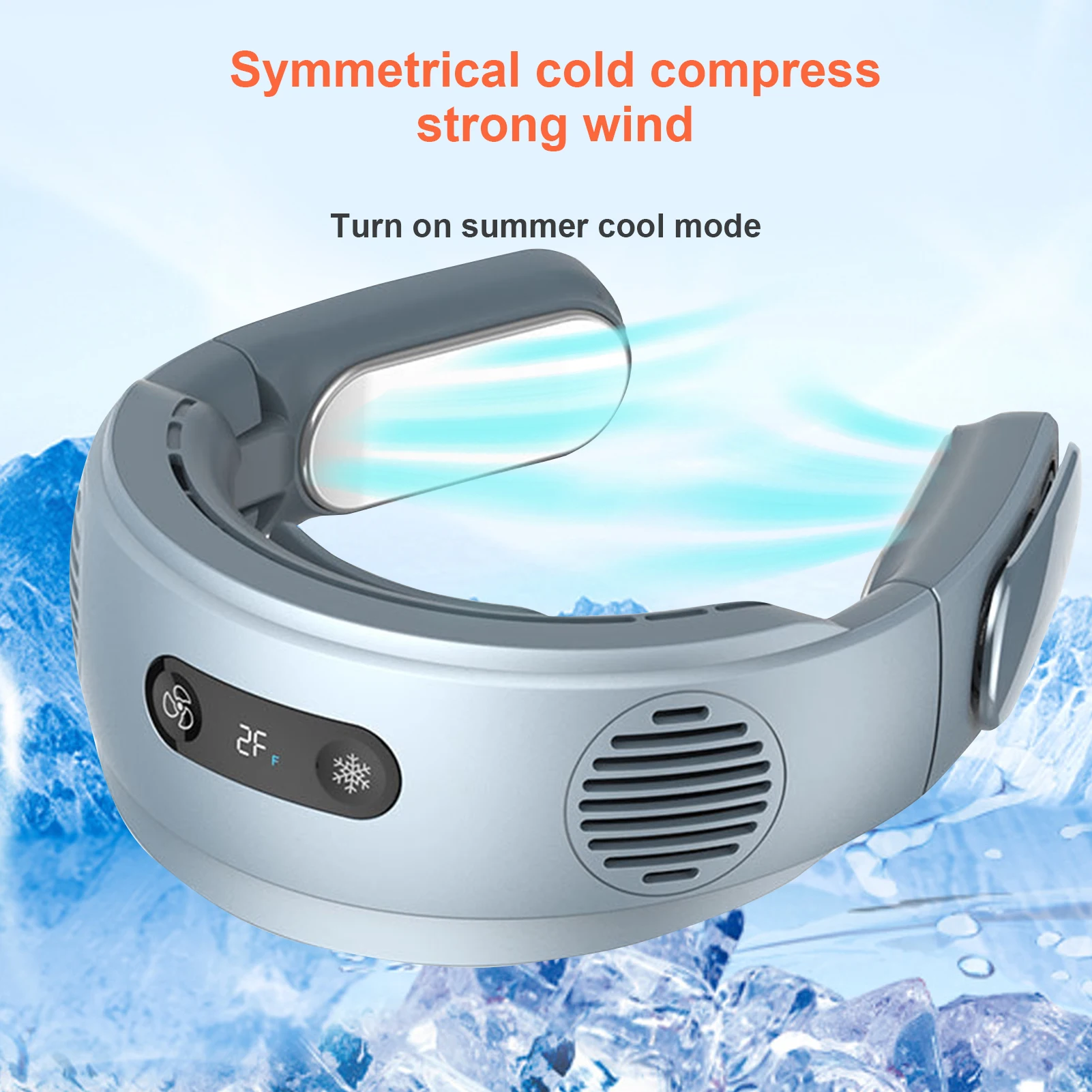 Portable Hanging Neck Fan Mobile Air Conditioner Cooling Outdoor Wearable Foldable Bladeless Neck Cool Fan 5000mah Battery
Portable Hanging Neck Fan Mobile Air Conditioner Cooling Outdoor Wearable Foldable Bladeless Neck Cool Fan 5000mah Battery