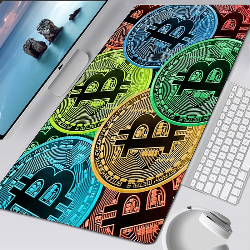 Bitcoin Mouse Pad Kawaii Gaming Accessories Keyboard Desk Mat Varmilo Desktop Carpet Large Tapis Souris PC Gamer CS GO Mousepad
Bitcoin Mouse Pad Kawaii Gaming Accessories Keyboard Desk Mat Varmilo Desktop Carpet Large Tapis Souris PC Gamer CS GO Mousepad