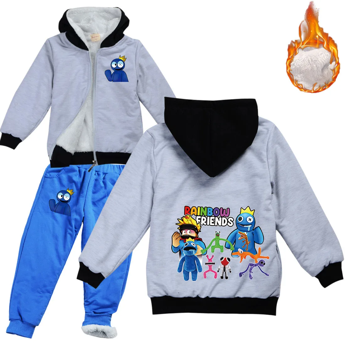 Rainobw Friends Kids Winter Clothes Toddler Boys Blue Monster Outfits Girls Hooded Warm Jackets Pants Sets Children's Tracksuits
Rainobw Friends Kids Winter Clothes Toddler Boys Blue Monster Outfits Girls Hooded Warm Jackets Pants Sets Children's Tracksuits