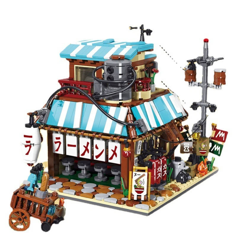 2022 MOC Boutique NARUTO Animation Lela Noodle Store Building Block Brick Toy Model Tidy Play Decoration Creative Halloween Gift
2022 MOC Boutique NARUTO Animation Lela Noodle Store Building Block Brick Toy Model Tidy Play Decoration Creative Halloween Gift