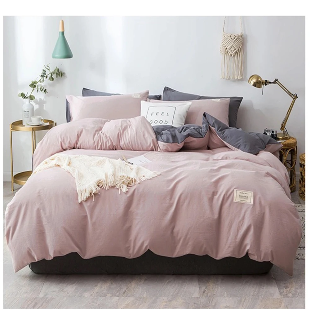 Solid Color Quilt Cover Washed Quilt Cover Girl Boy Brushed Microfiber Quilt Cover Soft Bed Cover Bedding
Solid Color Quilt Cover Washed Quilt Cover Girl Boy Brushed Microfiber Quilt Cover Soft Bed Cover Bedding