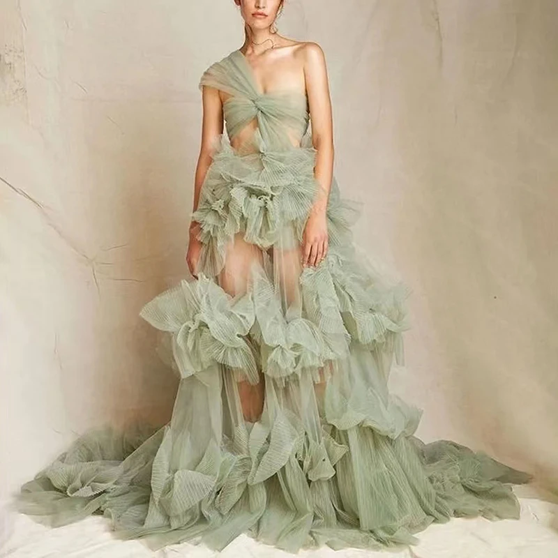 Sexy Illusion Long Evening Dresses for Women Tulle Floor-Length A-Line Tiered Prom Wedding Gala Dance Special Events 2023 New
Sexy Illusion Long Evening Dresses for Women Tulle Floor-Length A-Line Tiered Prom Wedding Gala Dance Special Events 2023 New