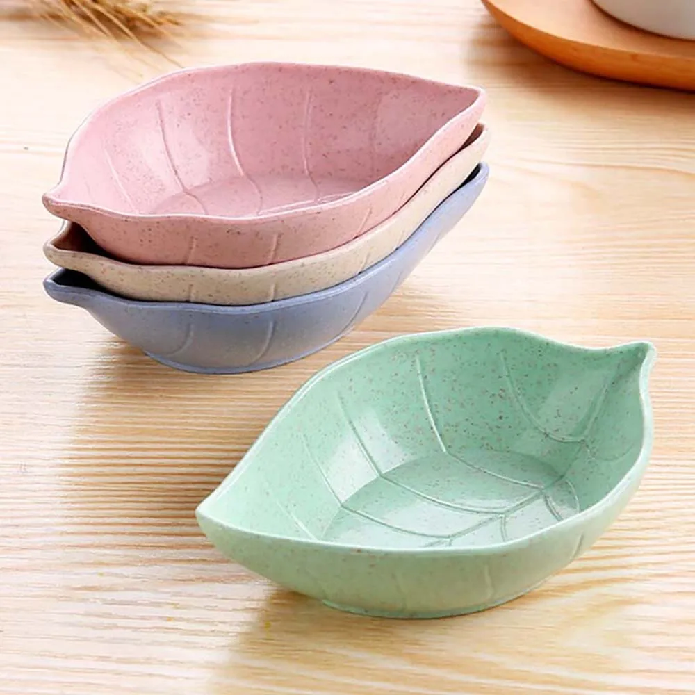 4pcs Sauce Dishes Leaves Shape Wheat Straw Bowl Vinegar Seasoning Soybean Dish Sauce Salt Snack Small Plate Food Container
4pcs Sauce Dishes Leaves Shape Wheat Straw Bowl Vinegar Seasoning Soybean Dish Sauce Salt Snack Small Plate Food Container