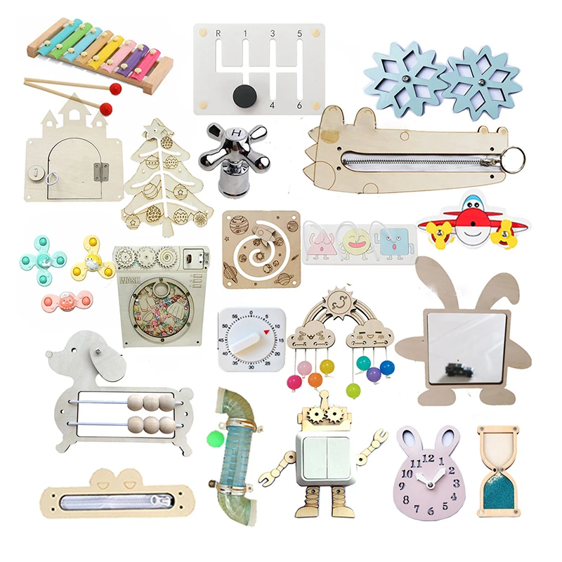Montessori Toys Children Busy Board Accessoires Baby Educational Toys Wood DIY Toy Material Toddler Sensory Activity Board Parts
Montessori Toys Children Busy Board Accessoires Baby Educational Toys Wood DIY Toy Material Toddler Sensory Activity Board Parts