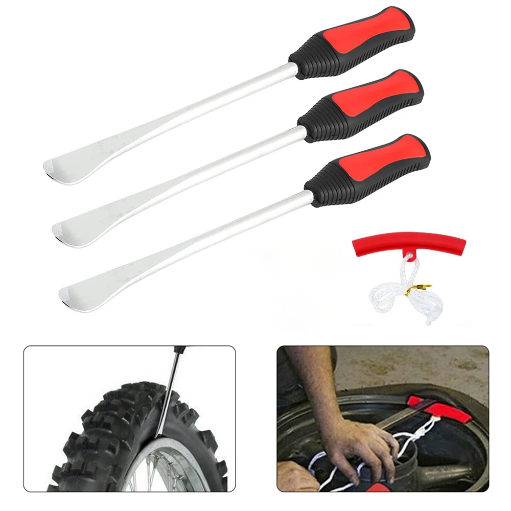 Tire Maintenance Tool Set Steel Spoon Rod Rim Protector Valve Tool for Repair Car Motorcycle Bike Tire Changer Levers Tool Spoon 
Tire Maintenance Tool Set Steel Spoon Rod Rim Protector Valve Tool for Repair Car Motorcycle Bike Tire Changer Levers Tool Spoon