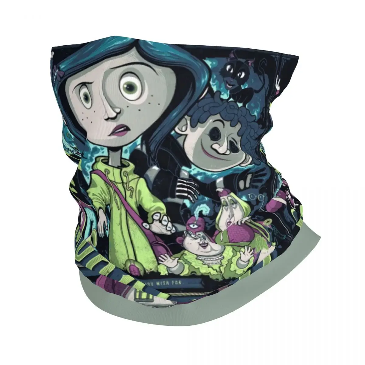 Halloween Horror Film Coraline Neck Gaiter Men Women Windproof Winter Bandana Scarf for Cycling
Halloween Horror Film Coraline Neck Gaiter Men Women Windproof Winter Bandana Scarf for Cycling