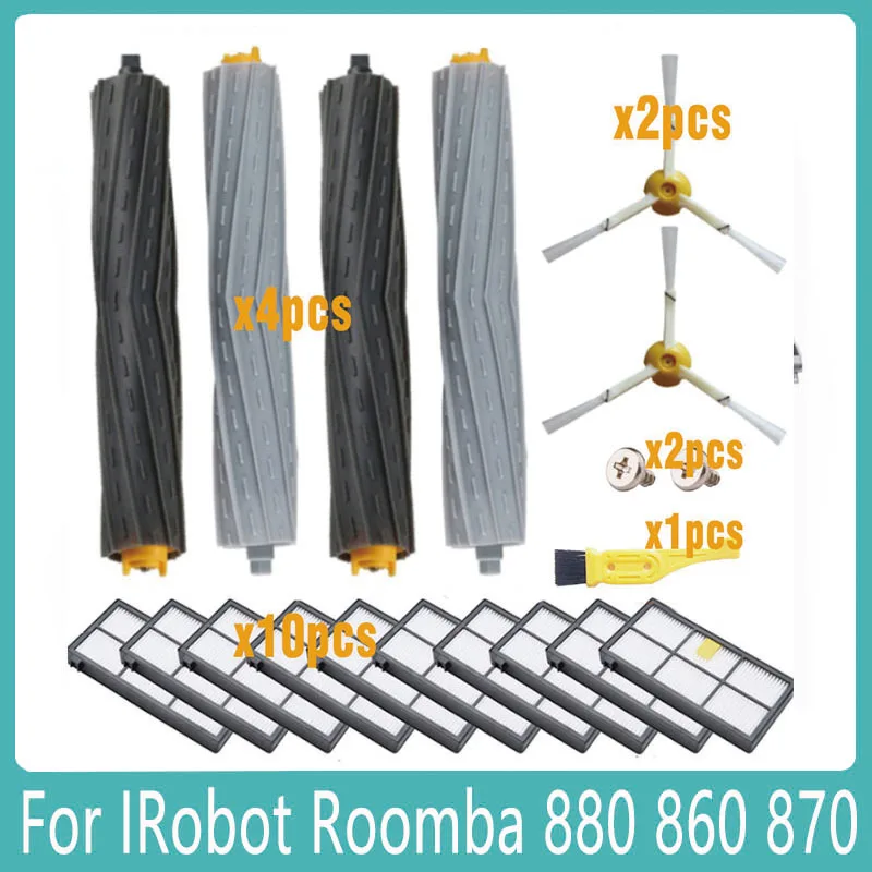 Sweeping Robot Cleaner Accessories HEPA Filters For IRobot Roomba 880 860 870 871 980 990 Replenishment Parts Spare Brushes Kit
Sweeping Robot Cleaner Accessories HEPA Filters For IRobot Roomba 880 860 870 871 980 990 Replenishment Parts Spare Brushes Kit