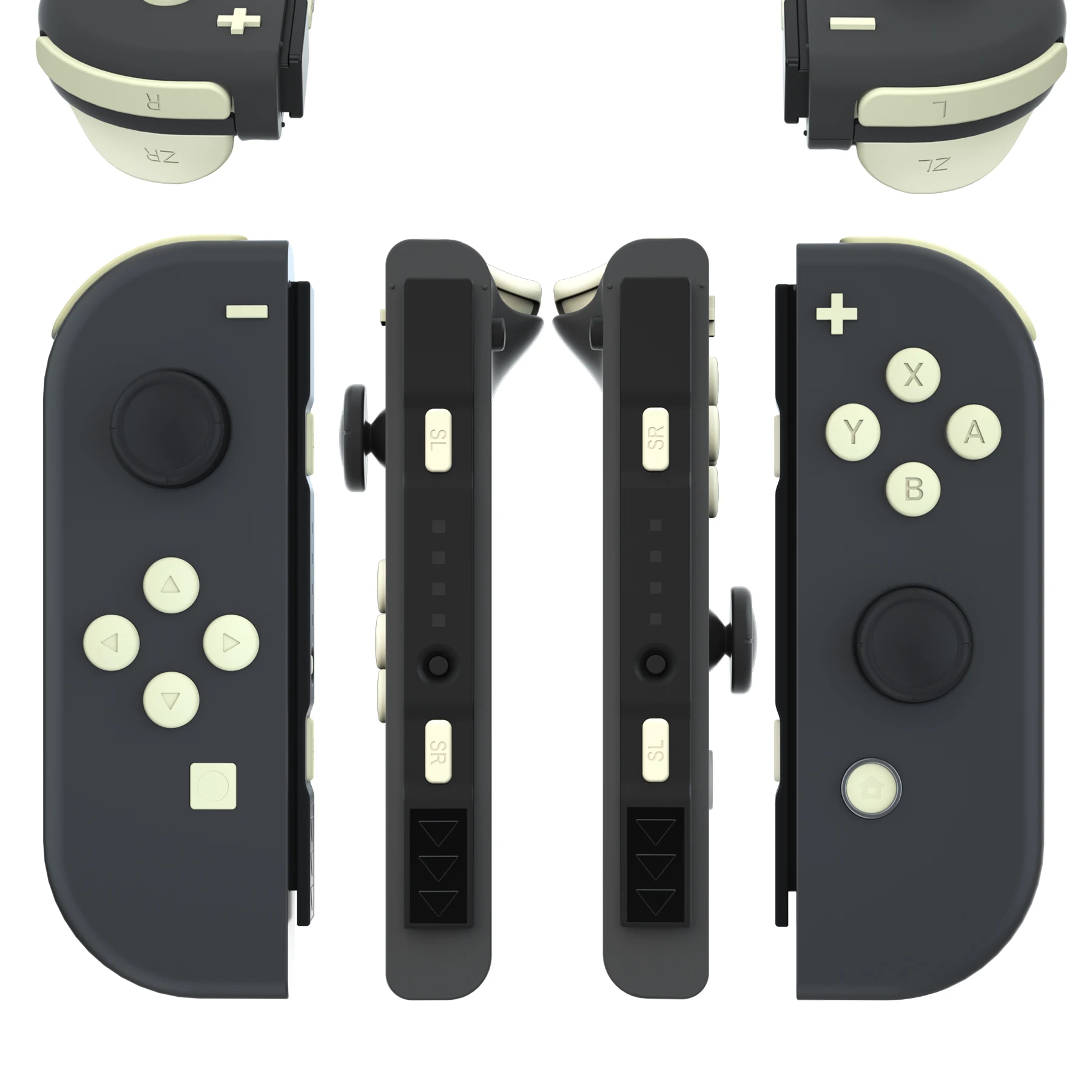 

eXtremeRate Light Cream ABXY Direction Keys SR SL L R ZR ZL Trigger Full Set Buttons with Tool for Nintendo Switch & OLED JoyCon