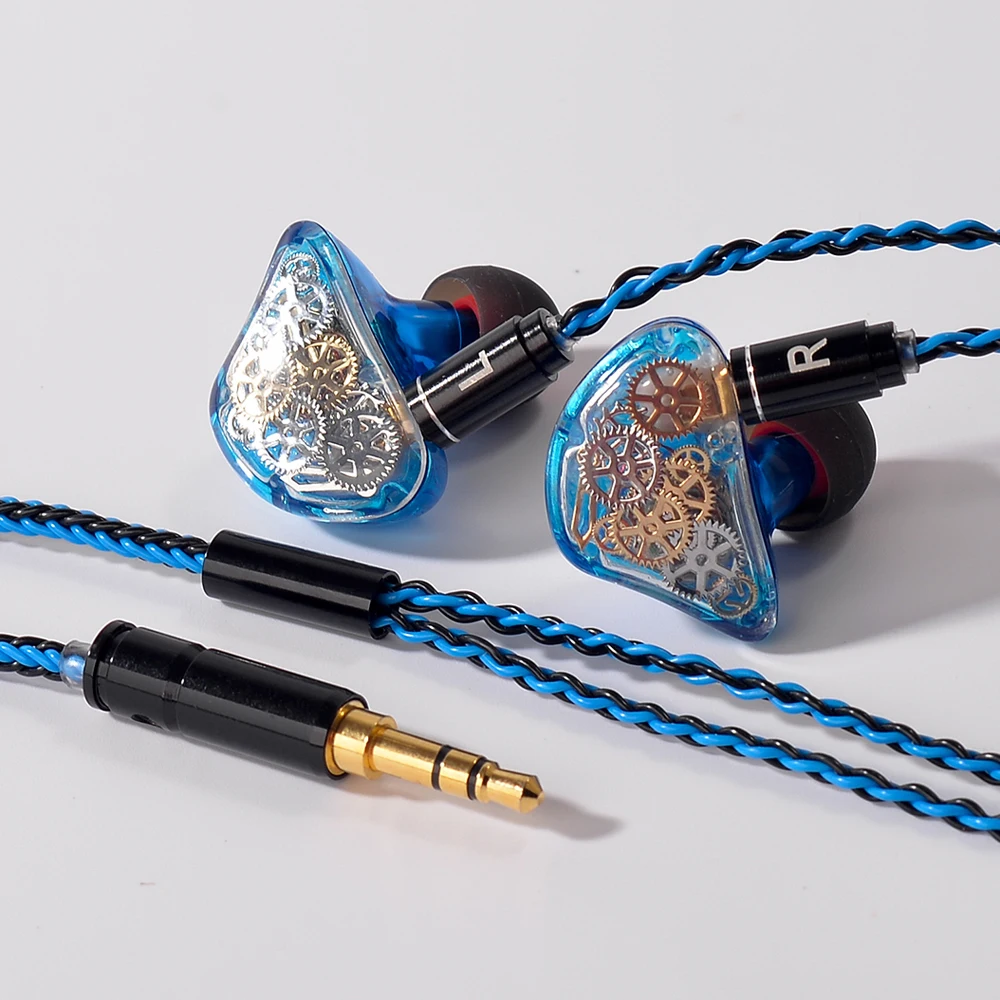 

TONEKING TS5 4BA+1DD DIY Colorful Gear Custom Made DIY Hybrid Around Ear Hifi Music DJ Monitor DJ Earphone With MMCX Cable