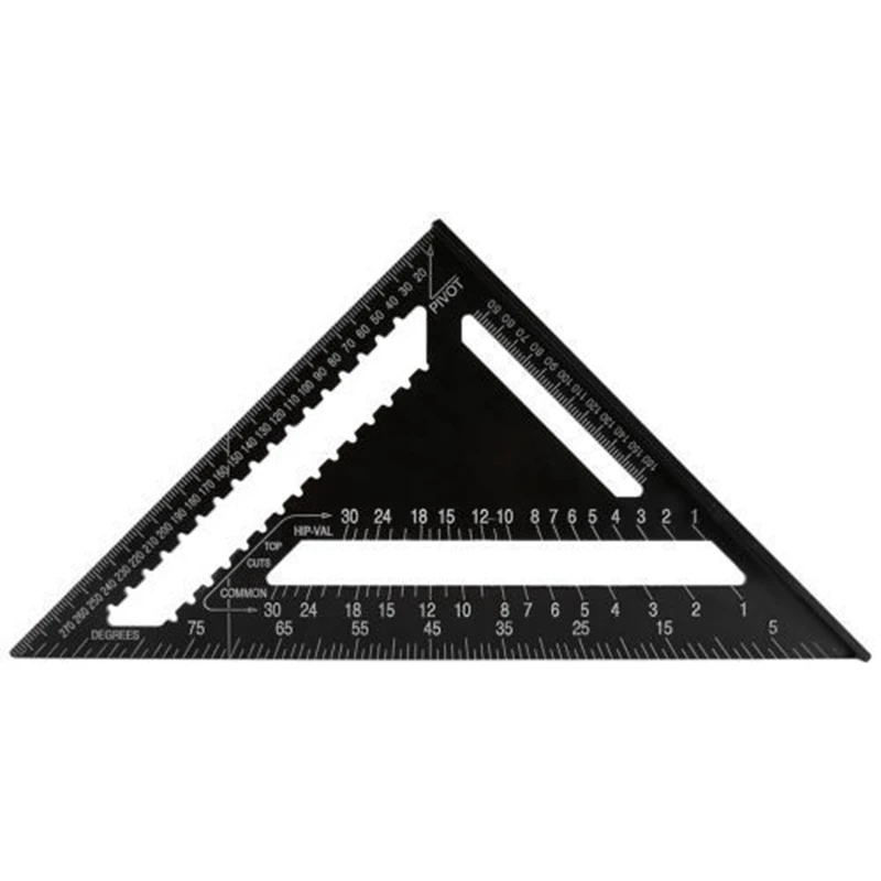 Aluminum Rafter Carpenter Triple-Cornered Square 12 Inch Measuring Layout Tool Woodworking Tool
Aluminum Rafter Carpenter Triple-Cornered Square 12 Inch Measuring Layout Tool Woodworking Tool