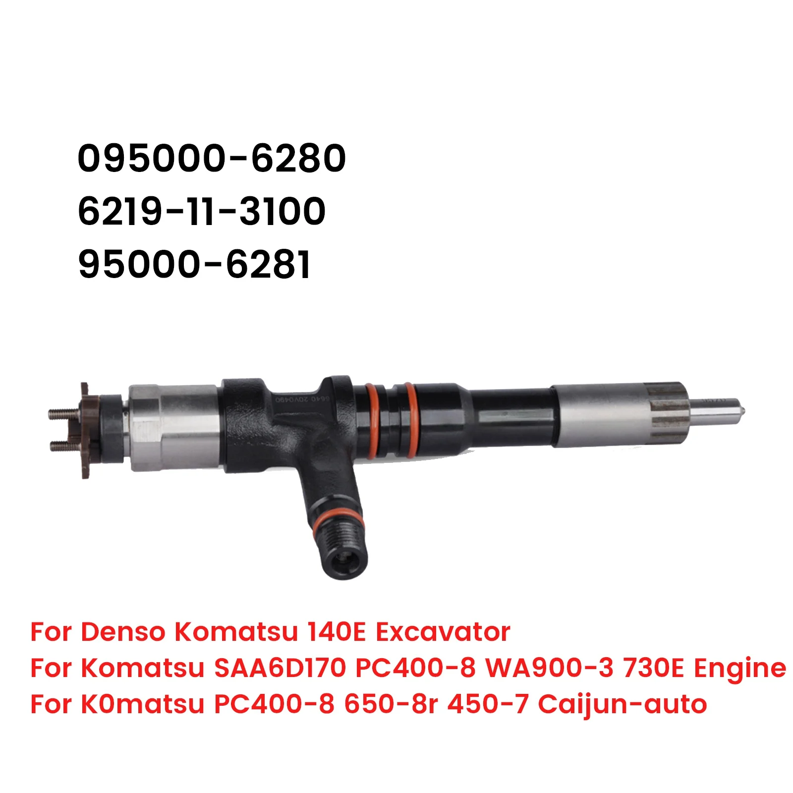 New Diesel Common Rail Injector 095000-6280 / 6219-11-3100 for Komatsu SAA6D170 PC400-8 WA900-3 730E Engine
New Diesel Common Rail Injector 095000-6280 / 6219-11-3100 for Komatsu SAA6D170 PC400-8 WA900-3 730E Engine