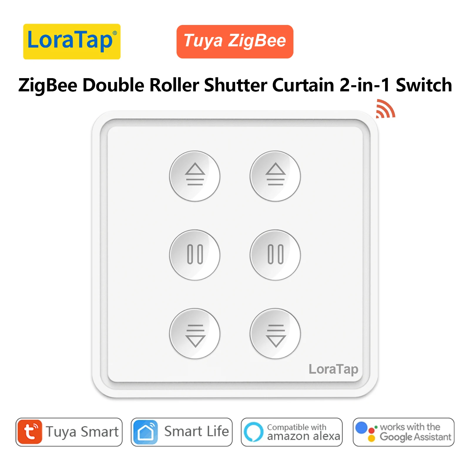 LoraTap Tuya Smart Life ZigBee 3.0 Двойной переключатель штор 2-в-1 Управление в процентах Работа с Google Assistant Alexa
LoraTap Tuya Smart Life ZigBee 3.0 Двойной переключатель штор 2-в-1 Управление в процентах Работа с Google Assistant Alexa