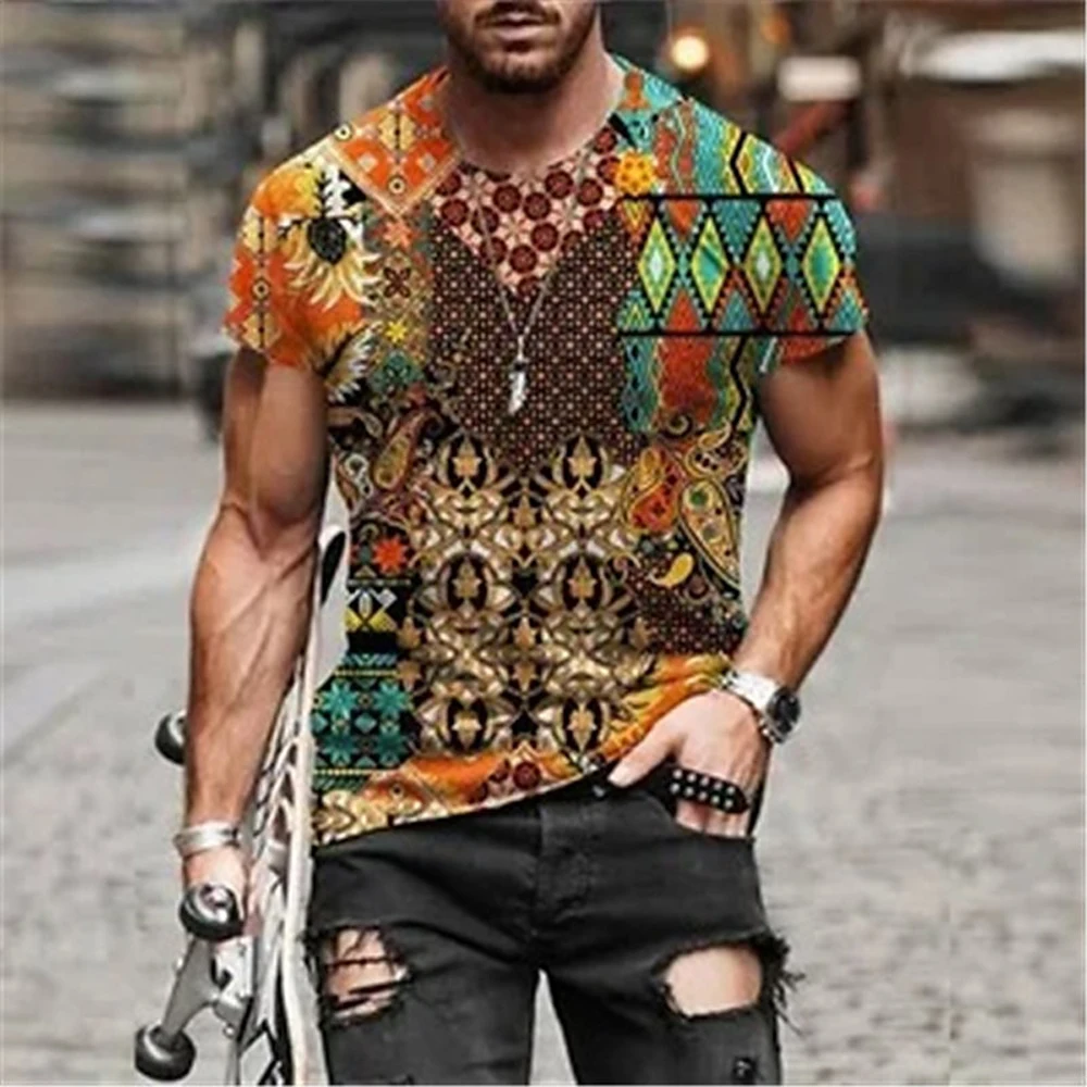 New Men's Breathable Fitness Sports Short Sleeve Vintage Patchwork Elements Printed T-Shirt Summer Casual Undershirt Men's Top
New Men's Breathable Fitness Sports Short Sleeve Vintage Patchwork Elements Printed T-Shirt Summer Casual Undershirt Men's Top