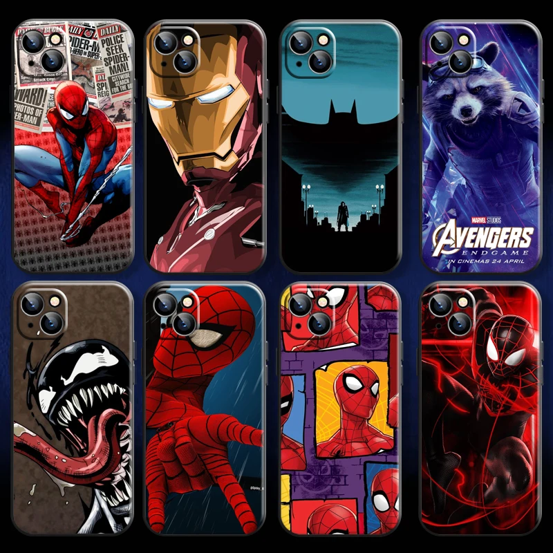 Marvel Iron Man Venom Spider Man Phone Case For iPhone 11 12 13 Pro MAX 6 6S 7 8 Plus X XS XR Mini SE 2020 Coque Liquid Silicon
Marvel Iron Man Venom Spider Man Phone Case For iPhone 11 12 13 Pro MAX 6 6S 7 8 Plus X XS XR Mini SE 2020 Coque Liquid Silicon