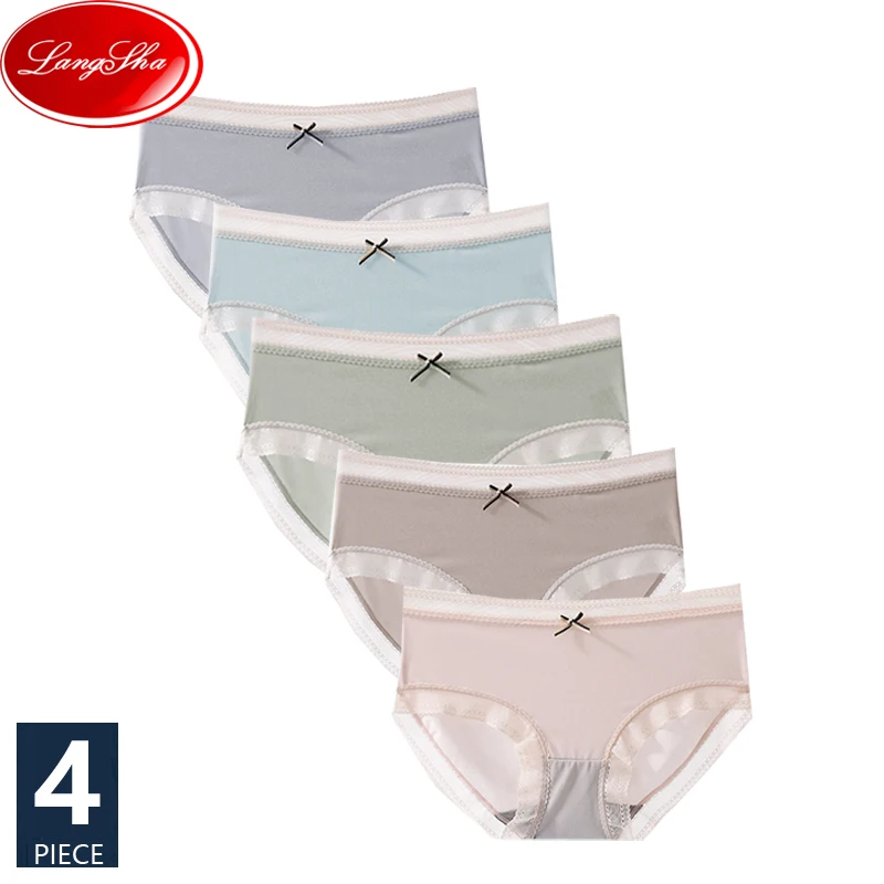 4Pcs/Set Seamless Women Panties Solid Underwear Girls Briefs Sexy Ladies Low Waist Comfort Cute Bow Underpants Female Lingerie
4Pcs/Set Seamless Women Panties Solid Underwear Girls Briefs Sexy Ladies Low Waist Comfort Cute Bow Underpants Female Lingerie