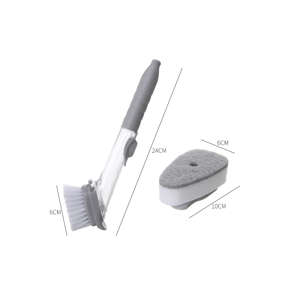 2 in 1 Kitchen Cleaning Brush Plastic SpongeRemovable Head Long Handle Dishwashing Sponge Cleaner Household Cleaning Tools
2 in 1 Kitchen Cleaning Brush Plastic SpongeRemovable Head Long Handle Dishwashing Sponge Cleaner Household Cleaning Tools
