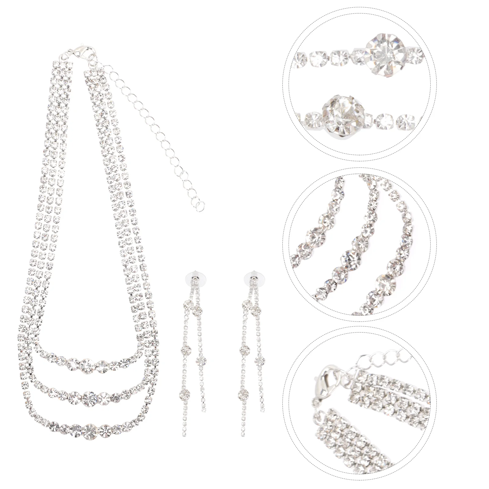 1 Set Jewelry Sets Delicate Decorative Necklace and Earring Sets Prom Necklace Bridal Jewelry Set Prom Jewelry for Bridal
1 Set Jewelry Sets Delicate Decorative Necklace and Earring Sets Prom Necklace Bridal Jewelry Set Prom Jewelry for Bridal