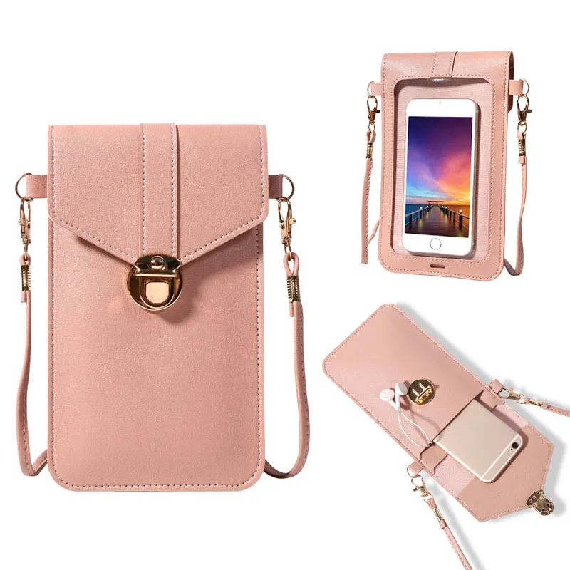 PU Crossbody Mobile Phone Bag Girl Wallet Bag Touch Screen Cell Phone Purse Bag Women Shoulder Strap Handbag Waterproof
PU Crossbody Mobile Phone Bag Girl Wallet Bag Touch Screen Cell Phone Purse Bag Women Shoulder Strap Handbag Waterproof