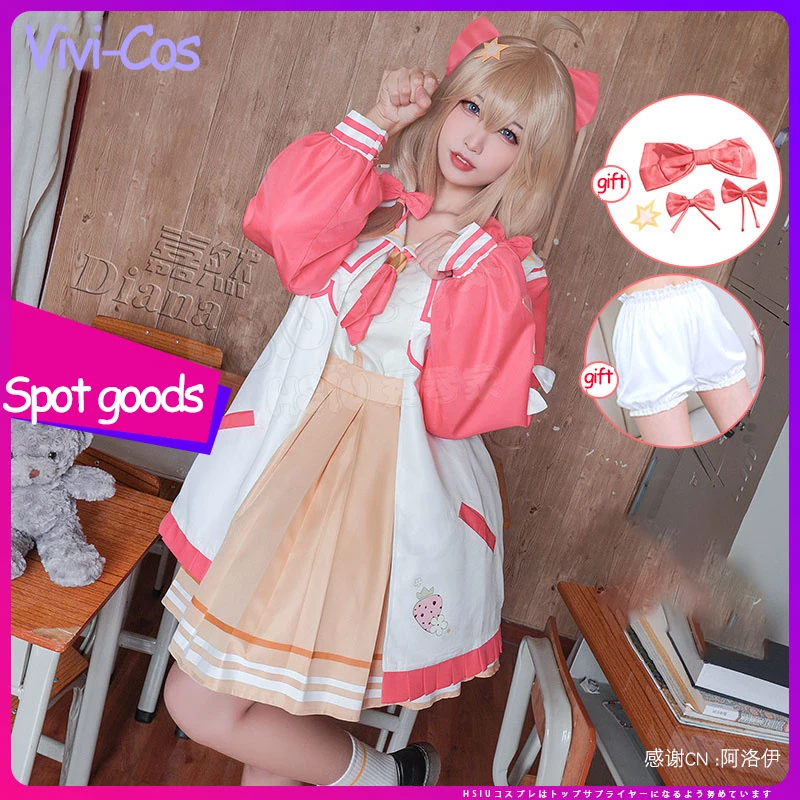 Vivi-Cos Anime Vtuber A-SOUL Diana Cute маскарадная форма для Хэллоуин женский костюм для ролевых игр вечевечерние НКИ карнавала новая модель
Vivi-Cos Anime Vtuber A-SOUL Diana Cute маскарадная форма для Хэллоуин женский костюм для ролевых игр вечевечерние НКИ карнавала новая модель